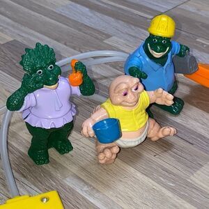 Disney 90s vintage Dinosaur cartoon figures air pump action McDonald’s toys
